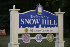 Snow Hill MD Welcome Sign