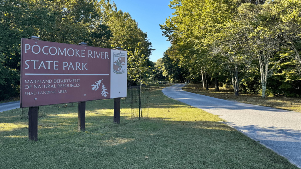 Pocomoke State Forest Welcome Sign