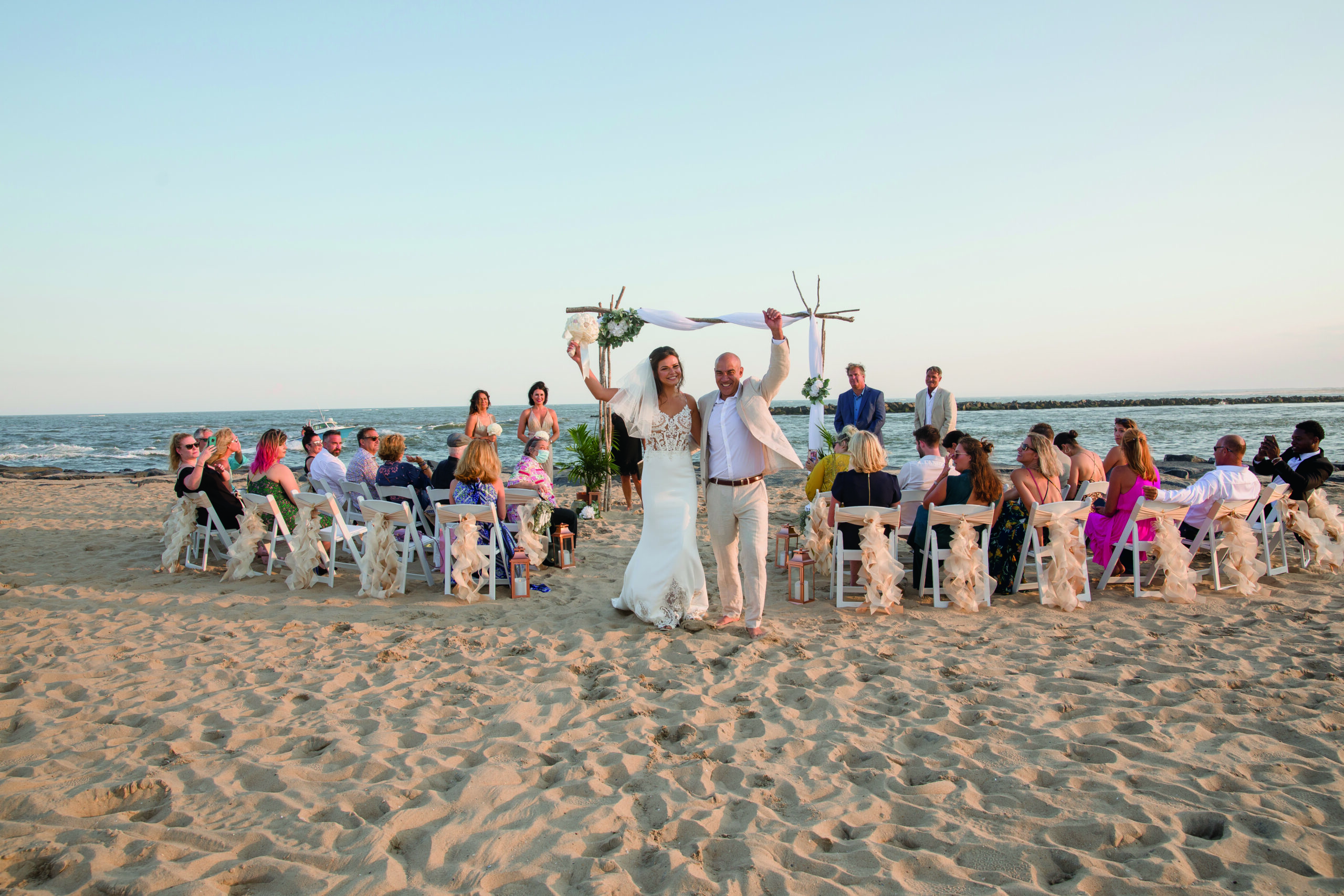 beach wedding in ocean city, md